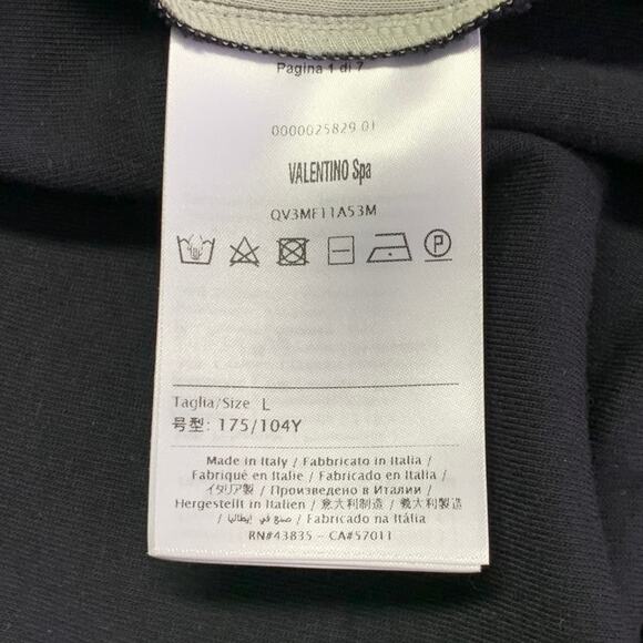 VALENTINO Size L Black Green Camo Polyamide Cotton Zip Up Sweatshirt - Picture 8 of 11